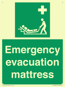 Emergency evacuation mattress